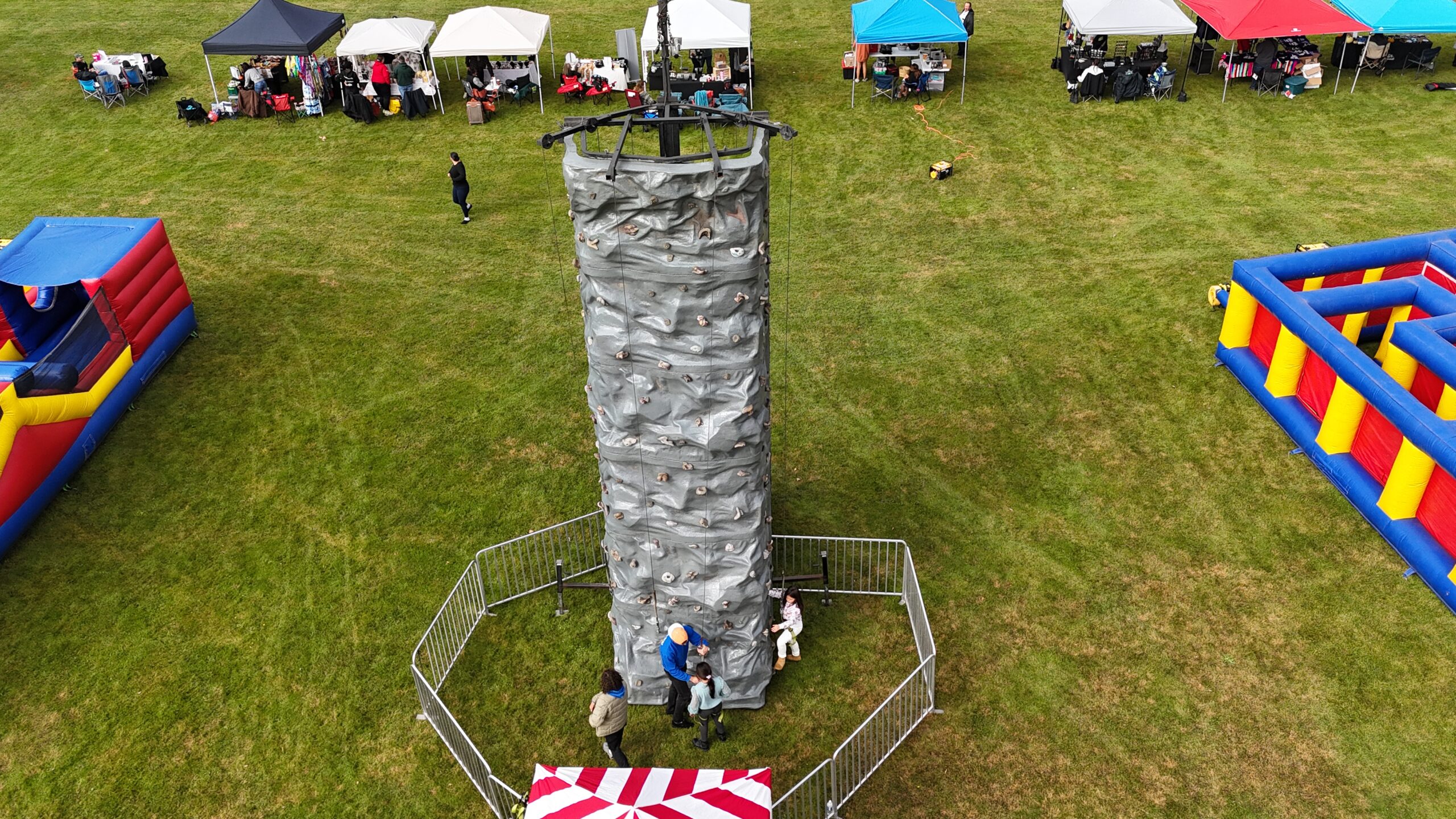 Hard Rock Climbing Wall for Events. Kiddies Fun Trak Rentals